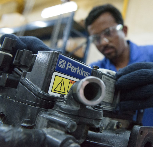 Perkins Engine Being Repaired